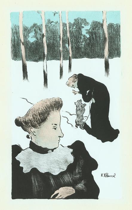 Ker-Xavier_Roussel_-_L_Education_du_Chien_-_Estampe_Originale_-_color_lithograph_x700